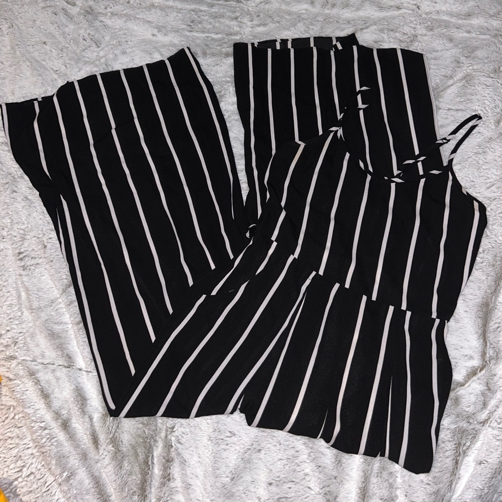 Black and White Romper Size Small